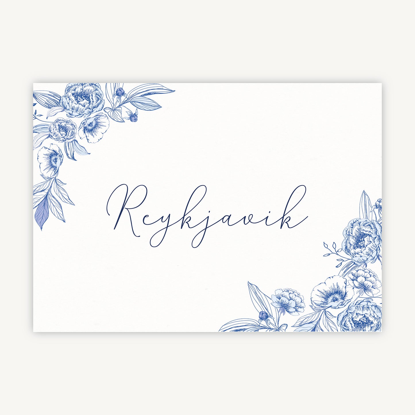 Farmhouse Blue Wedding Table Name